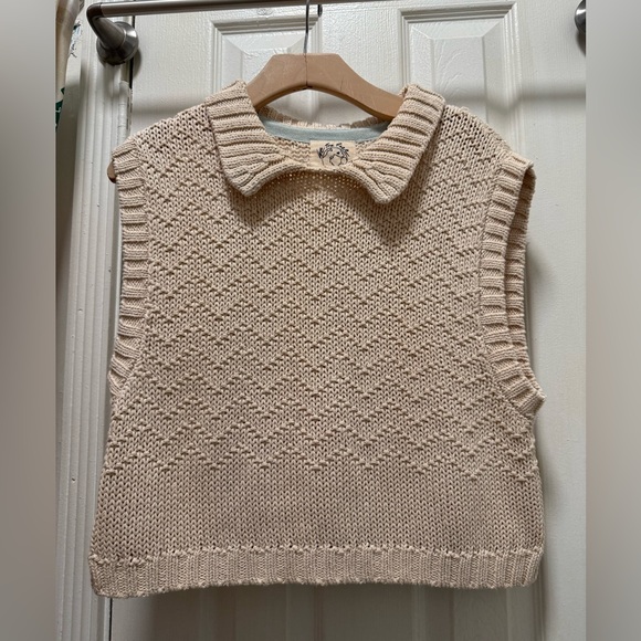 Free People Winding Road Tank in Natural Cream Size Small - Picture 2 of 4